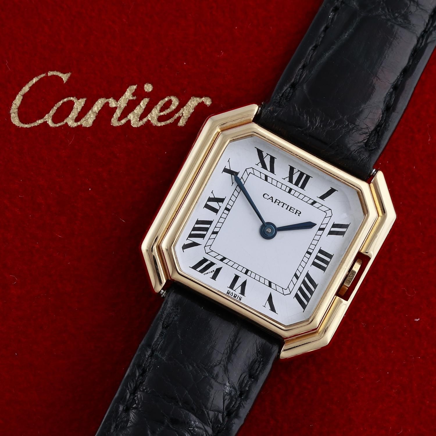 カルティエ　オールド・サンチュールLM　18KYG　手巻き　1970年代　ヴィンテージ　CARTIER　wl-54 - アンティーク&オールディーズ　 オンラインストア