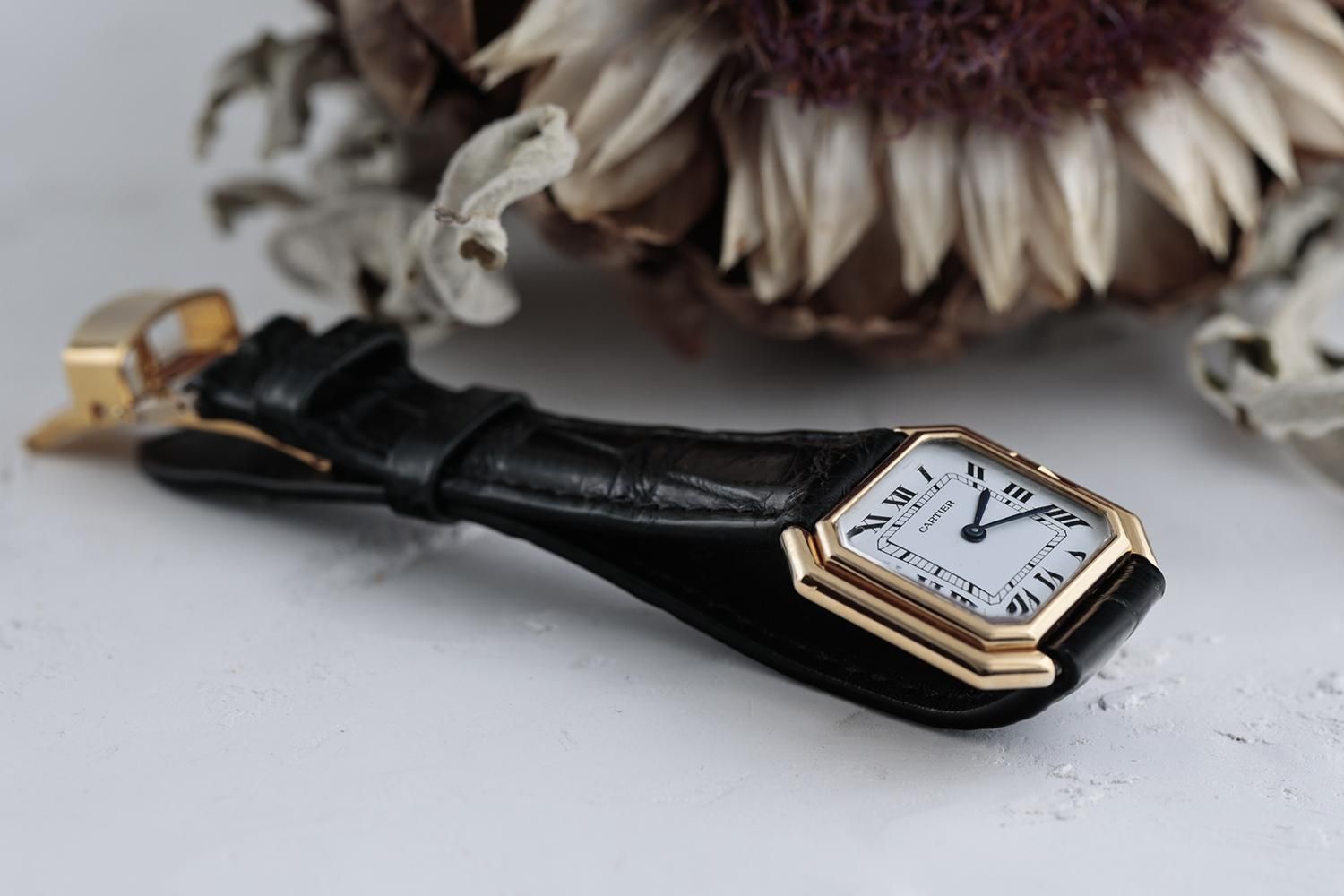カルティエ オールド・サンチュールLM 18KYG 手巻き 1970年代