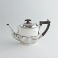 純銀のティーポット　ウィリアム・ヘンリー・レザー社　紅茶　1900年代　英国アンティーク　バーミンガム