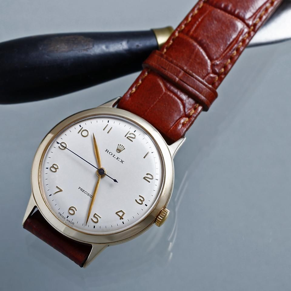 ロレックス　プレシジョン　デニソンケース　36mm　９KYG　アンティーク　1953年 - アンティーク&オールディーズ　オンラインストア