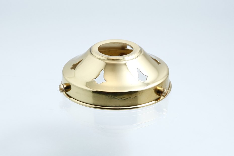 アンティーク　真鍮のホルダー（ギャラリー）　ガラスシェード用　口径７．５～８．５ｃｍ　新品　blh2 - アンティーク&オールディーズ　オンラインストア