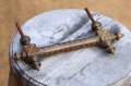 アンティーク　英国ヴィクトリア期　ゴシック様式　小さな真鍮のドアハンドル　24cm　bh478