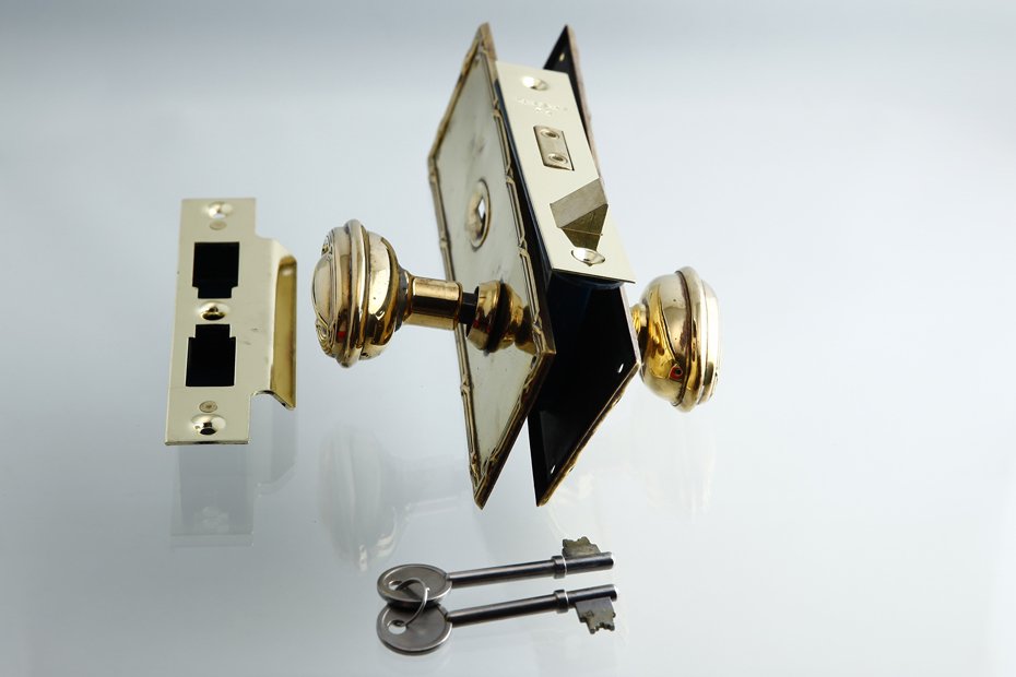 アンティーク 英国ヴィクトリア期 真鍮ドアノブセット 鍵付き 複数在庫あり bk34 - アンティークu0026オールディーズ オンラインストア