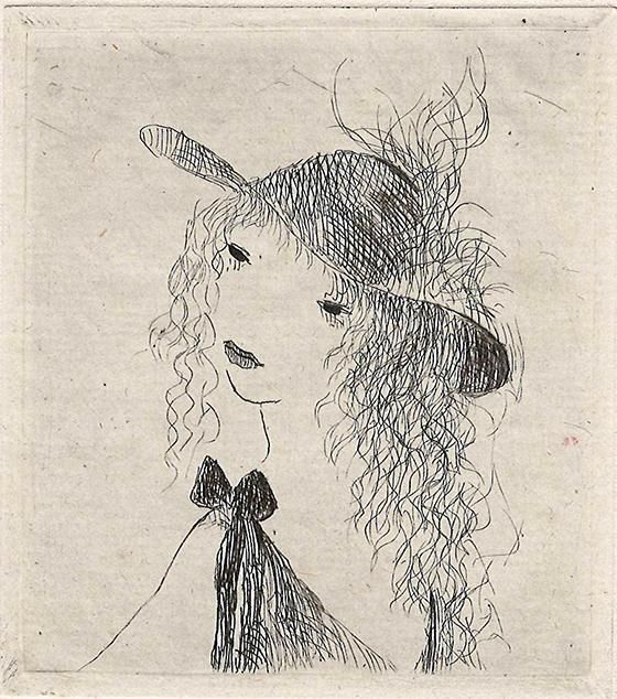 ローランサンの銅版画「子どもたちのサーカス」-