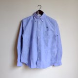 【SAKE】オックスフォードロングスリーブシャツ_blue