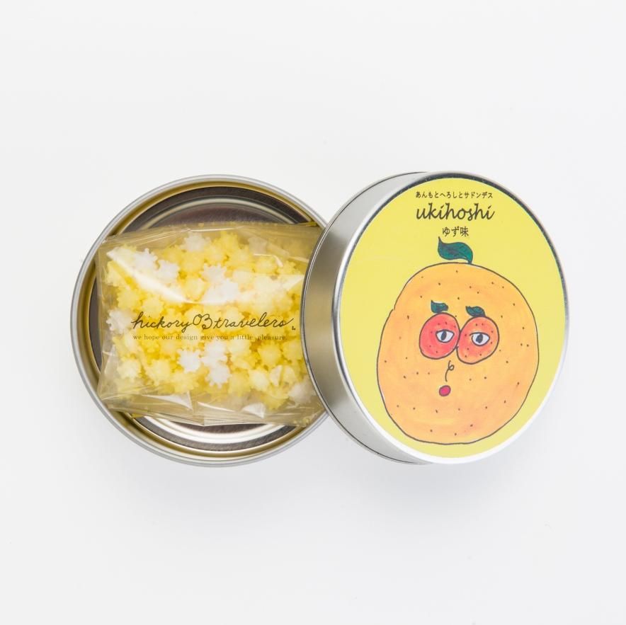 浮き星 缶 あんも ゆず男（柚子ベース） | 新潟の伝統菓子