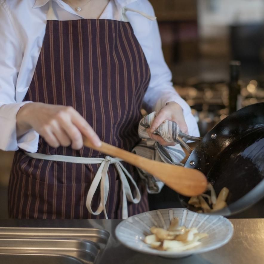 亀田縞のエプロン エンジ縞 - hickory03travelers