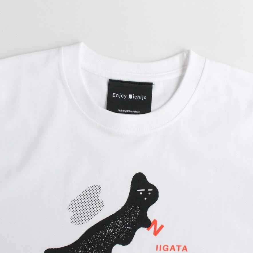 新潟の形のTシャツ | ゆる可愛いデザイン - hickory03travelers