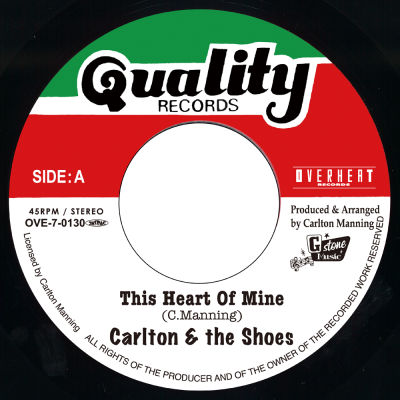 Carlton & the Shoes / This Heart Of Mine 7inch Vinyl - OVERHEAT