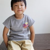 子供のかんたん胸ポケTシャツ型紙