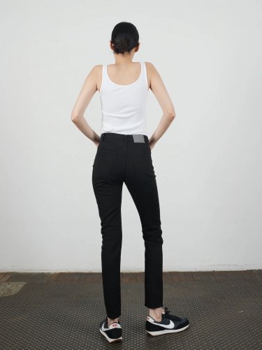 6397 HIGH JEANS OVER DYED BLACK - AVALON ONLINE SHOP