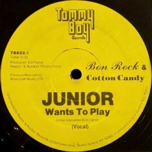 BON ROCK & COTTON CANDY - JUNIOR WANTS TO PLAY (12) (VG+)