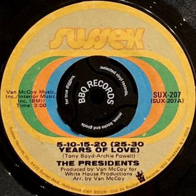 THE PRESIDENTS - 5-10-15-20 (25-30 YEARS OF LOVE) (7) (VG+)