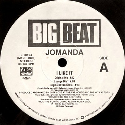 JOMANDA - I LIKE IT (12) (RE) (VG/VG+)