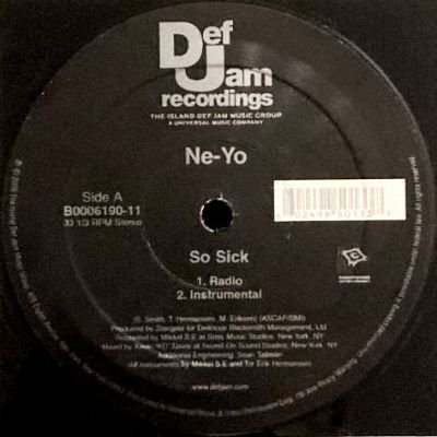 NE-YO - SO SICK / STAY (12) (EX/EX)