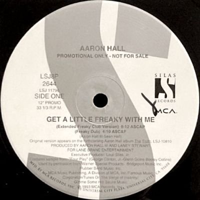 AARON HALL - GET A LITTLE FREAKY WITH ME (12) (PROMO) (EX/VG+)