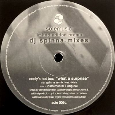 COOLY'S HOT BOX - WHAT A SURPRISE (DJ SPINNA REMIXES) (12) (VG+)