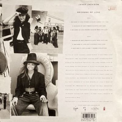 JANET JACKSON - BECAUSE OF LOVE (12) (UK) (VG+/VG+)