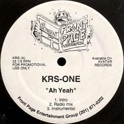 KRS-ONE - AH YEAH (12) (PROMO) (VG+)
