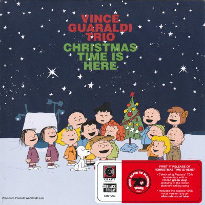 VINCE GUARALDI TRIO - CHRISTMAS TIME IS HERE (7) (VG+/VG+)