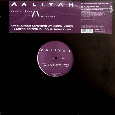 AALIYAH - MORE THAN A WOMAN (UNRELEASED MASTERS AT WORK REMIXES) (12) (VG+/VG+)