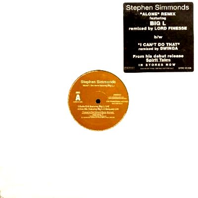 STEPHEN SIMMONDS - ALONE REMIX feat. BIG L (12) (EX/VG+)