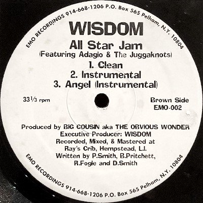 WISDOM - ALL STAR JAM / ANGEL (12) (VG)