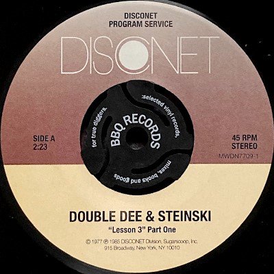 DOUBLE DEE & STEINSKI - LESSON THREE (7) (EX)