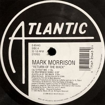 <img class='new_mark_img1' src='https://img.shop-pro.jp/img/new/icons5.gif' style='border:none;display:inline;margin:0px;padding:0px;width:auto;' />MARK MORRISON - RETURN OF THE MACK (12) (VG+/VG+)