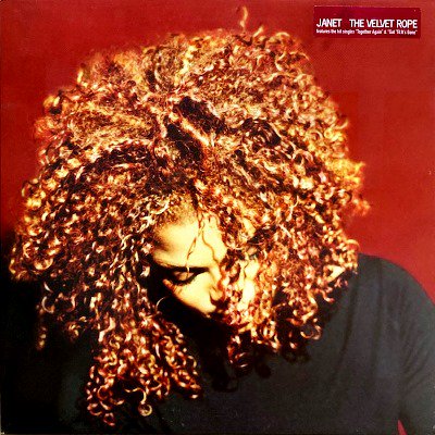 <img class='new_mark_img1' src='https://img.shop-pro.jp/img/new/icons3.gif' style='border:none;display:inline;margin:0px;padding:0px;width:auto;' />JANET - THE VELVET ROPE (LP) (UK) (VG+/VG+)