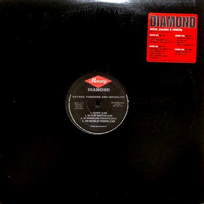 DIAMOND - HATRED, PASSION AND INFIDELITY (LP) (INST) (EX/VG+)