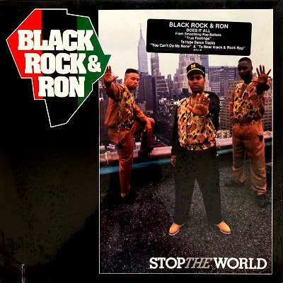 BLACK, ROCK & RON - STOP THE WORLD (LP) (VG/EX)