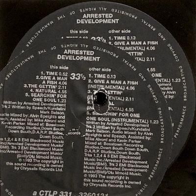 ARRESTED DEVELOPMENT - UNPLUGGED (LP) (EX/EX) - BBQ Records - bbqrecords.jp  -