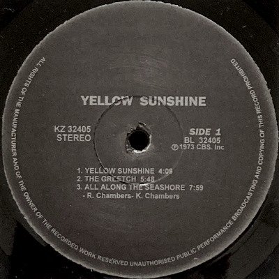 YELLOW SUNSHINE - S.T. (LP) (RE) (EX)