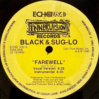 BLACK & SUG-LO - FAREWELL (12) (VG)