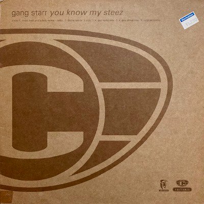 GANG STARR - YOU KNOW MY STEEZ (UK REMIXES) (12) (PROMO) (VG+/VG+)