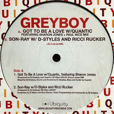 GREYBOY - GOT TO BE A LOVE / SON-RAY (12) (VG+/EX)