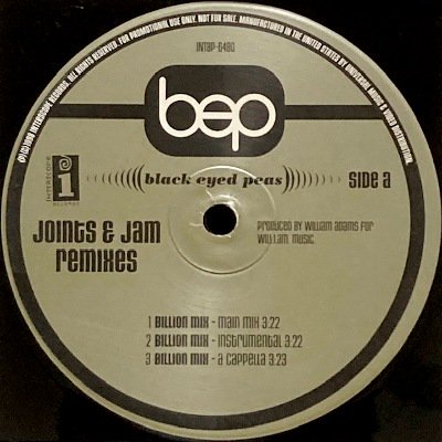 BLACK EYED PEAS - JOINT'S & JAM REMIXES (12) (VG)