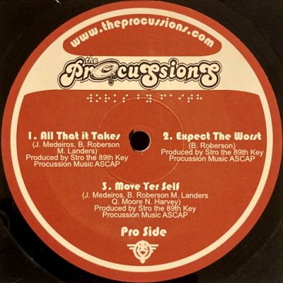 THE PROCUSSIONS - ALL THAT IT TAKES / EXPECT THE WORST (12) (VG+)