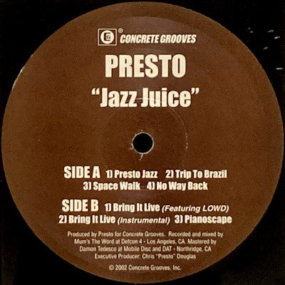 PRESTO - JAZZ JUICE (12) (VG+)