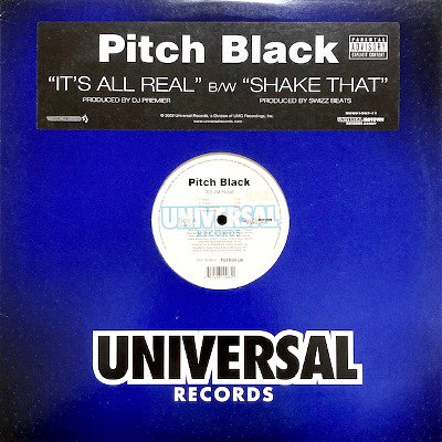 PITCH BLACK - IT'S ALL REAL / SHAKE THAT (12) (VG+/VG+)