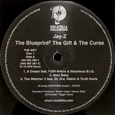 JAY-Z - THE BLUEPRINT 2: THE GIFT & THE CURSE (LP) (VG+/EX) - BBQ Records -  bbqrecords.jp -