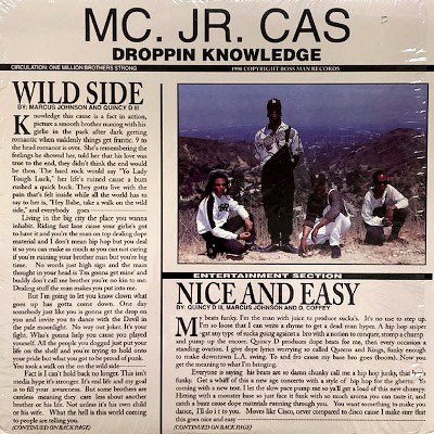 オールドスクールヒップホップMC. Jr. Cas - Wild Side / Nice And Easy