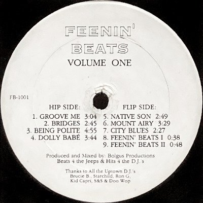 V.A. - FEENIN' BEATS VOLUME 1 (LP) (VG)