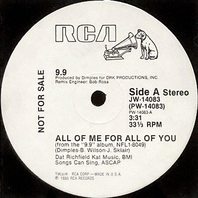 9.9 - ALL OF ME FOR ALL OF YOU (12) (VG+/VG)