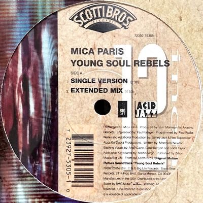 MICA PARIS - YOUNG SOUL REBELS (12) (EX/EX)