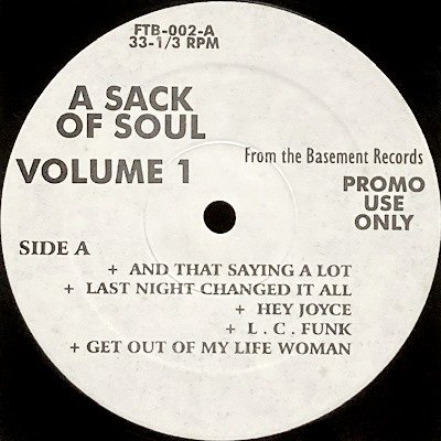 V.A. - A SACK OF SOUL VOLUME 1 (LP) (EX/EX)
