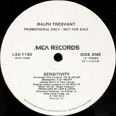 RALPH TRESVANT - SENSITIVITY (12) (PROMO) (VG+)