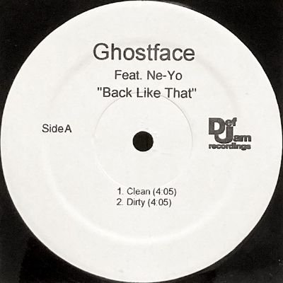 GHOSTFACE KILLAH feat. NE-YO - BACK LIKE THAT (12) (PROMO) (VG+)