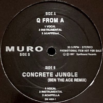 MURO - Q FROM A / CONCRETE JUNGLE (REMIX) (12) (EX/VG+)